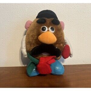 Vtg Peek-a-boo Plush Mr Potato Head Valentine Stuffed Plush Toy Red Flower Heart
